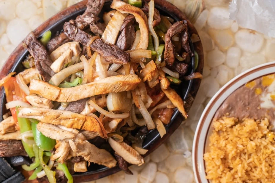 Sizzling fajita platter